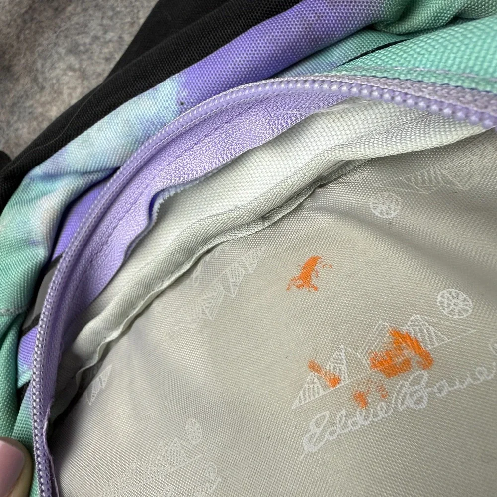Eddie Bauer Tie Dye Kids' Large‎ Adventurer Backpack Green Purple Blue